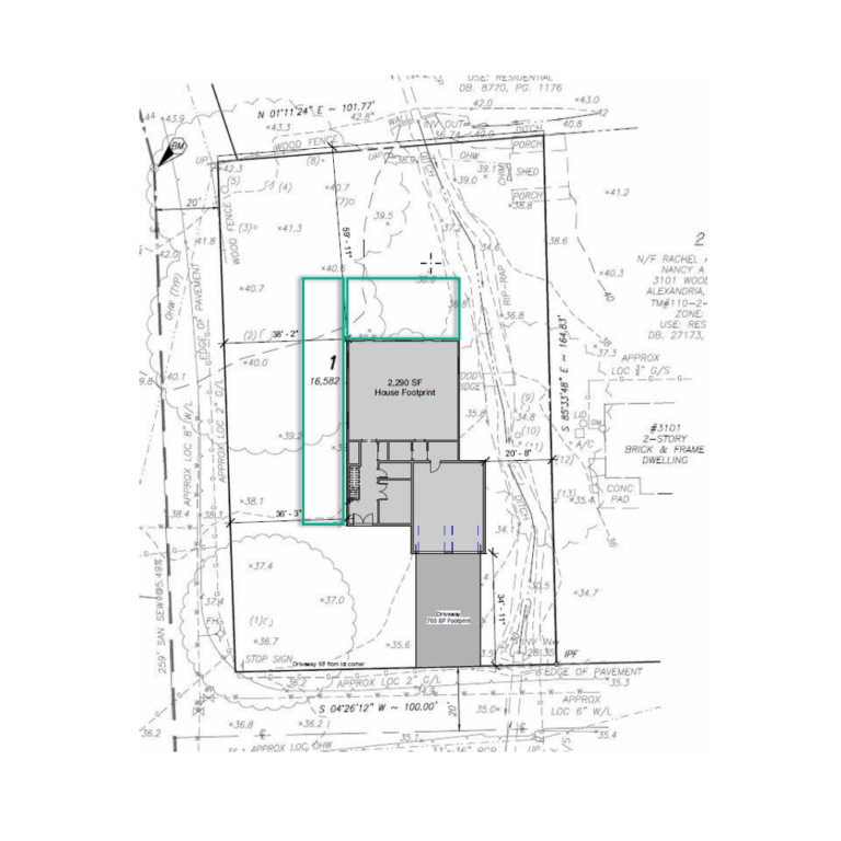zoning analysis for home addition in Alexandria VA by Moore Construction Group