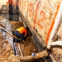 Basement underpinning, Alexandria, VA
