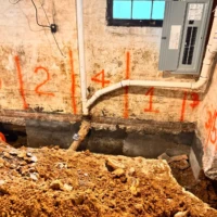Basement underpinning, Alexandria, VA