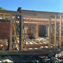 Screenshot Rear addition framing, Alexandria, VA