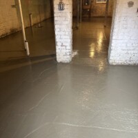New slab in basement