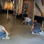New basement slab after underpinning