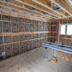 Framing and insulation at new addition Alexandria, VA