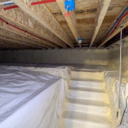 New crawlspace under addition, Del Ray