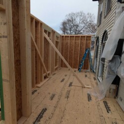 Rear addition framing Alexandria, VA